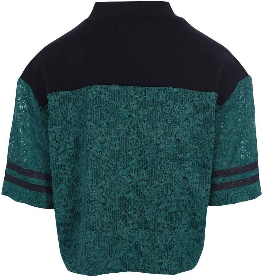 LOOXS 10sixteen kanten rechtvallend T-shirt met tekst groen Tekst - Foto 4