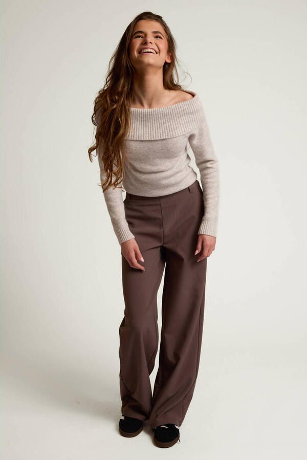 LOOXS 10sixteen loose fit pantalon taupe