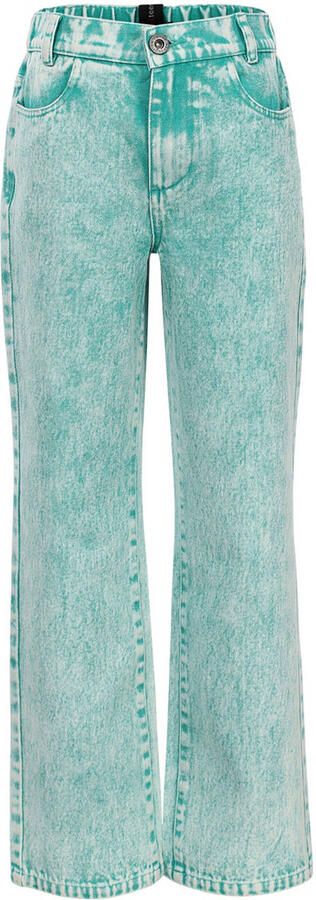 LOOXS 10sixteen loose wide leg jeans groen