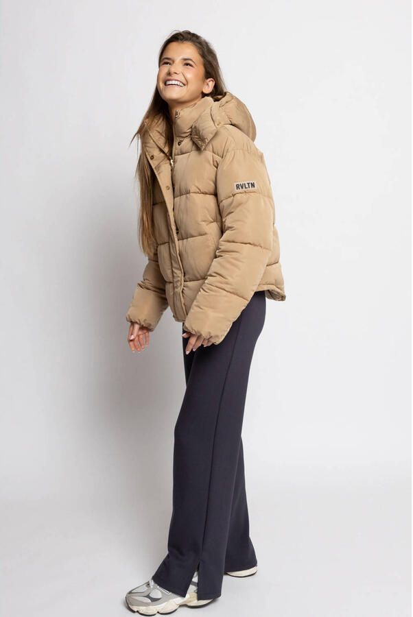 LOOXS 10sixteen quilted gewatteerde winterjas goud - Foto 3