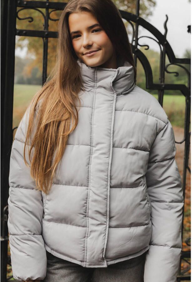 LOOXS 10sixteen quilted gewatteerde winterjas zilver - Foto 2