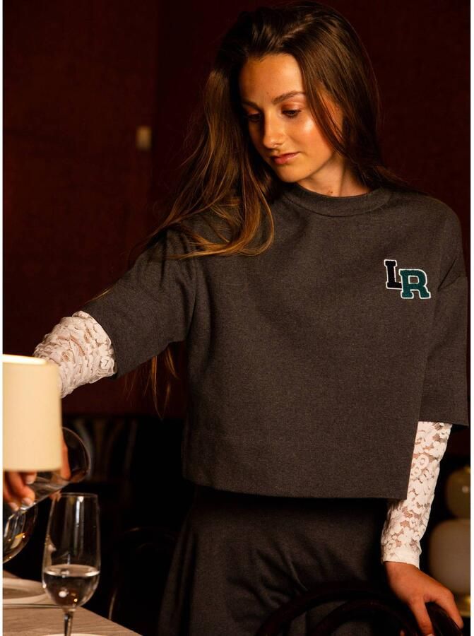 LOOXS 10sixteen rechtvallende longsleeve grijs - Foto 3