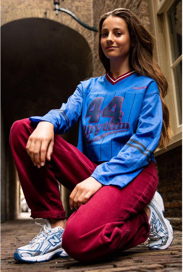 LOOXS 10sixteen rechtvallende longsleeve met print blauw - Foto 2