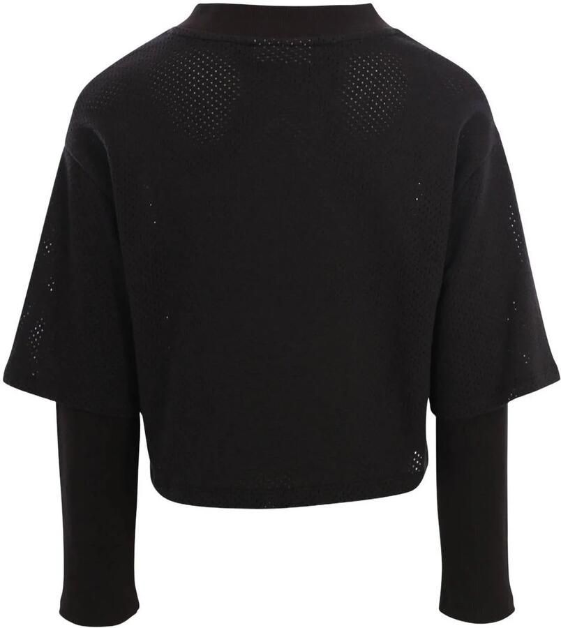 LOOXS 10sixteen rechtvallende longsleeve met tekst antraciet - Foto 2