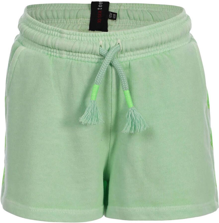 LOOXS 10sixteen regular waist sweatshort limegroen - Foto 5