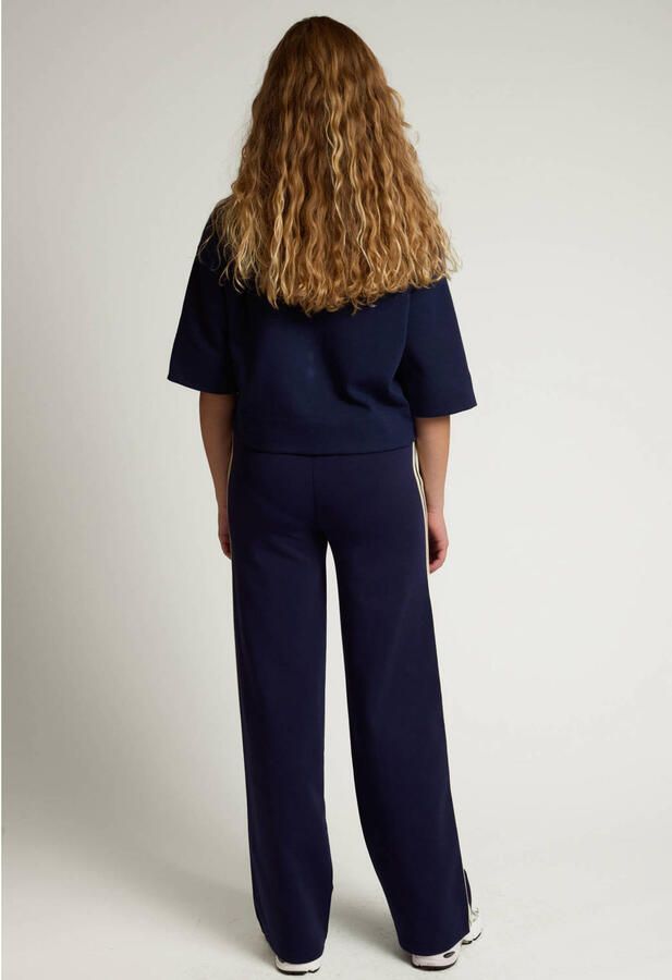 LOOXS 10sixteen relaxed fit gestreepte sweatpants donkerblauw - Foto 2