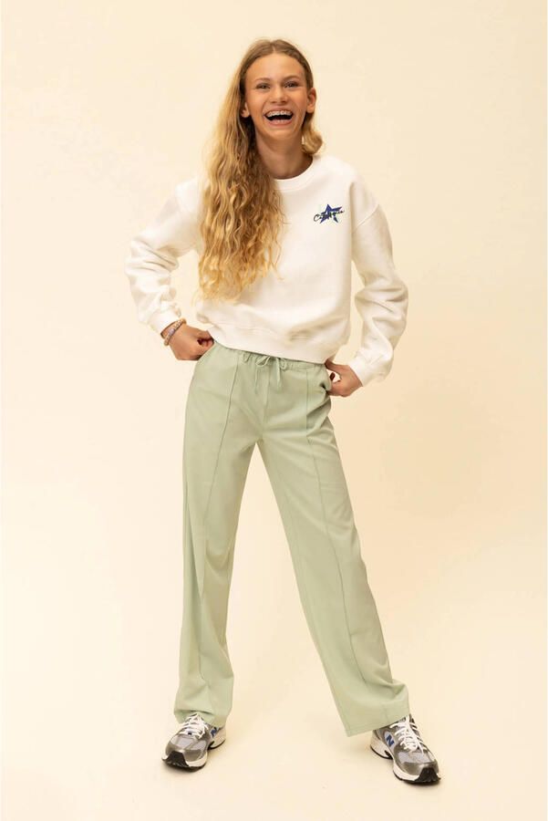 LOOXS 10sixteen straight casual broek mintgroen - Foto 4