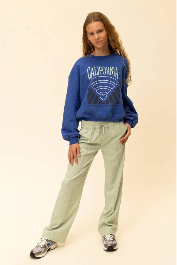 LOOXS 10sixteen straight casual broek mintgroen - Foto 5