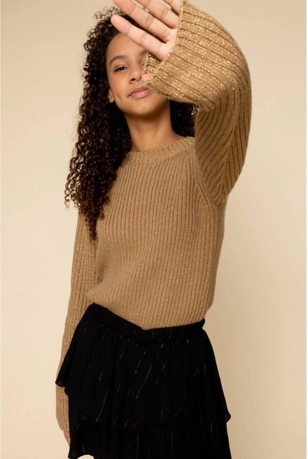 LOOXS 10sixteen sweater goud met glitter