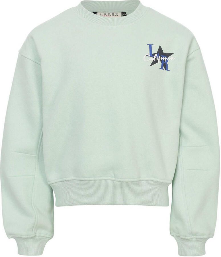 LOOXS 10sixteen sweater met backprint mintgroen - Foto 2
