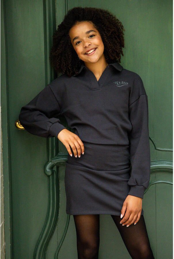 LOOXS 10sixteen sweatjurk antraciet