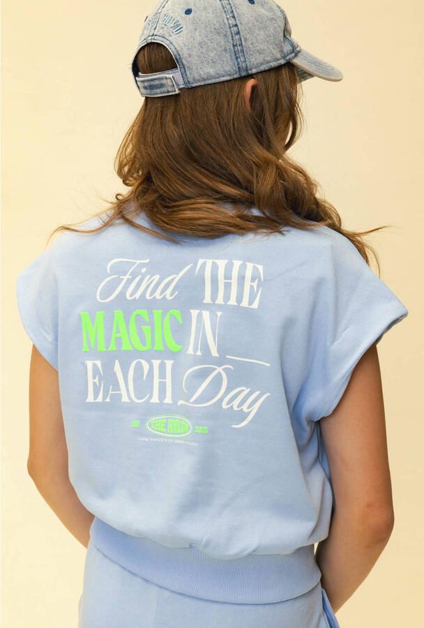 LOOXS 10sixteen T-shirt met backprint lichtblauw - Foto 2