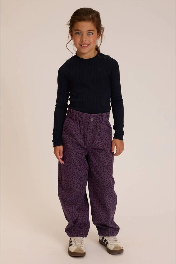 LOOXS little aansluitende longsleeve donkerblauw