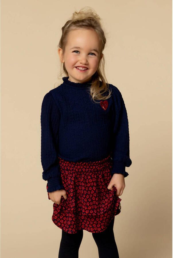 LOOXS Little Meisjes Blouses 2532-7142 Donkerblauw - Foto 4