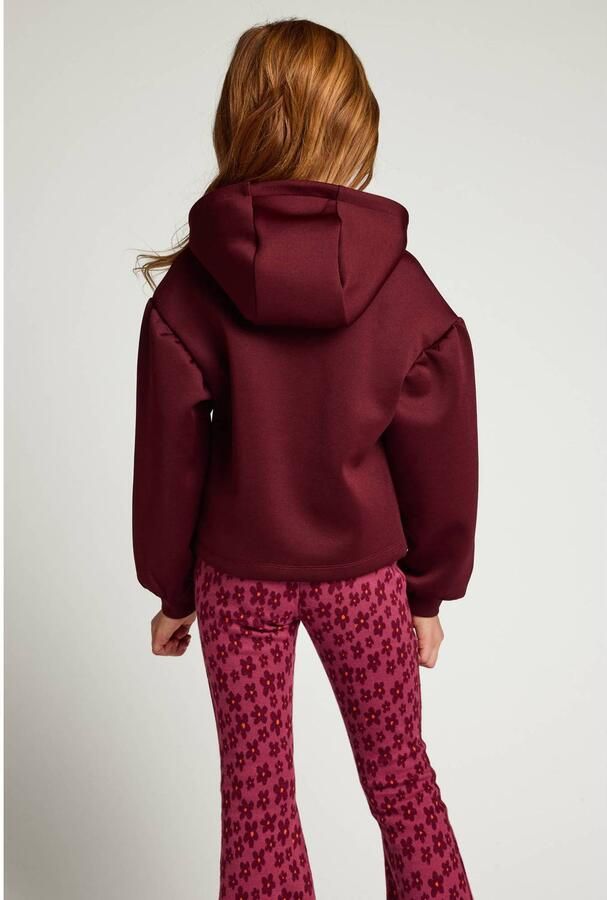 LOOXS little boxy hoodie donkerrood Sweater Meisjes Katoen-polyester Capuchon - Foto 4