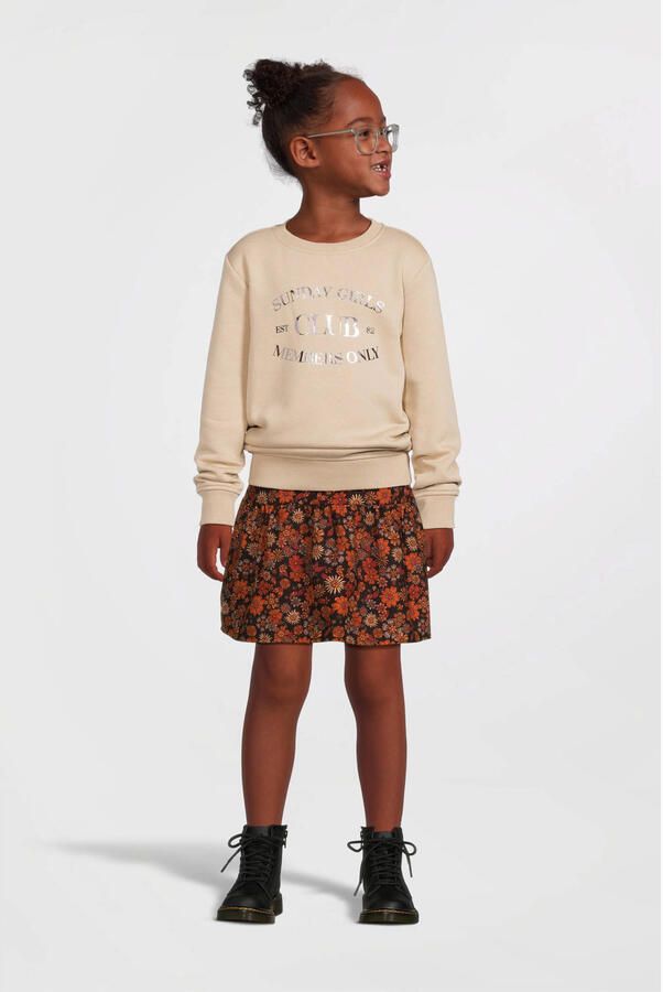 LOOXS little corduroy; mini rok oranje All over print 134 - Foto 4