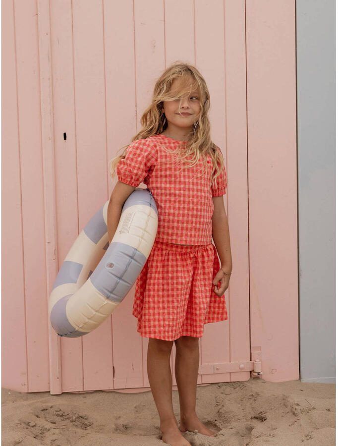 LOOXS little geruit T-shirt roze - Foto 2