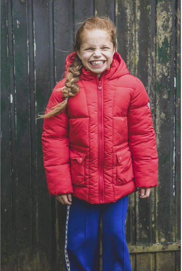 LOOXS little gewatteerde jas rood - Foto 2