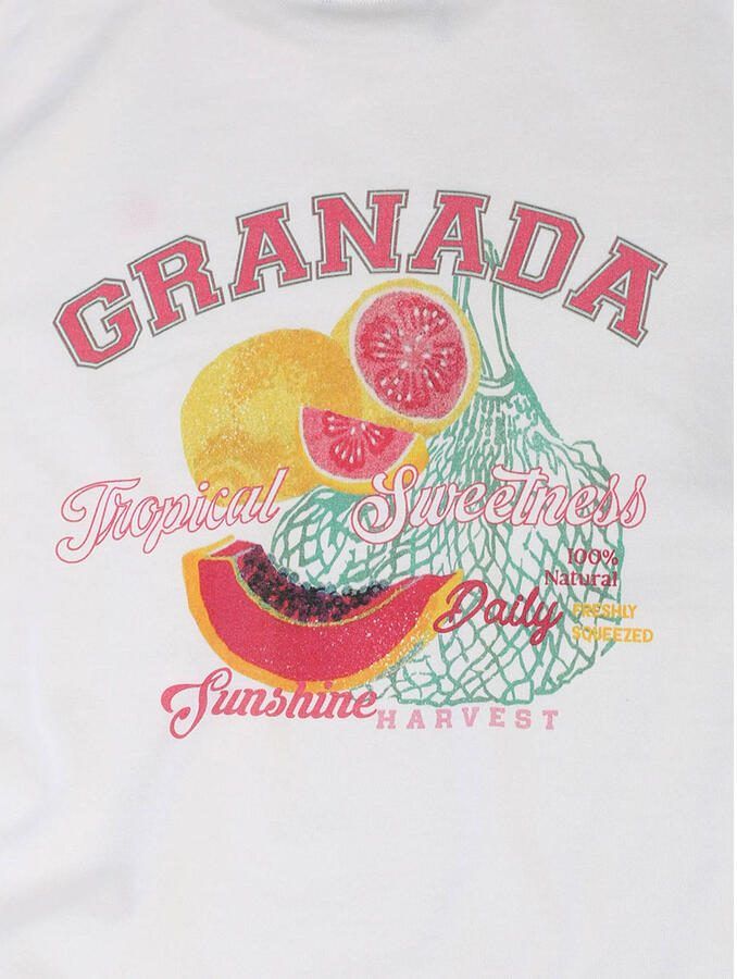 LOOXS little jersey T-shirt met backprint wit - Foto 2