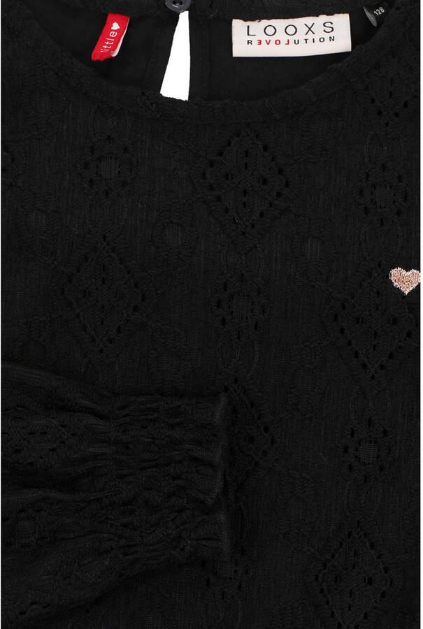 LOOXS little kanten longsleeve zwart - Foto 2