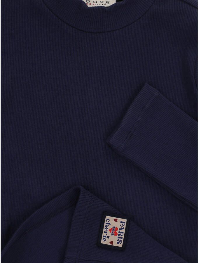 LOOXS little longsleeve donkerblauw rib gebreid - Foto 2
