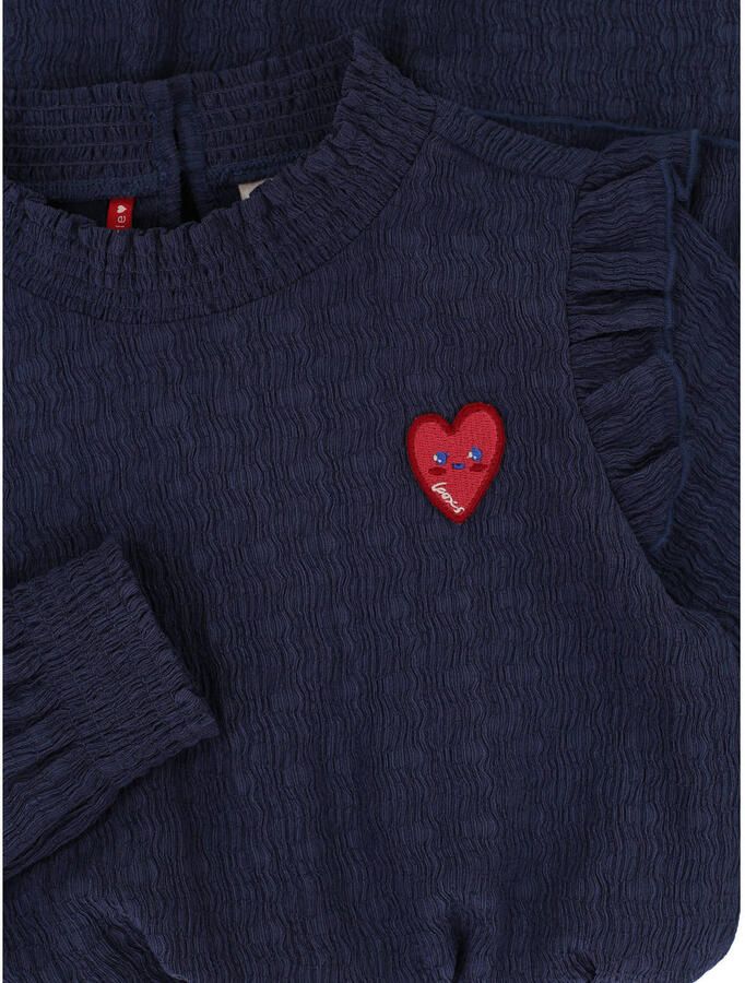 LOOXS Little Meisjes Jurken 2532-7842 Donkerblauw - Foto 3