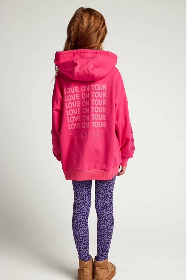LOOXS little oversized hoodie met backprint roze - Foto 2