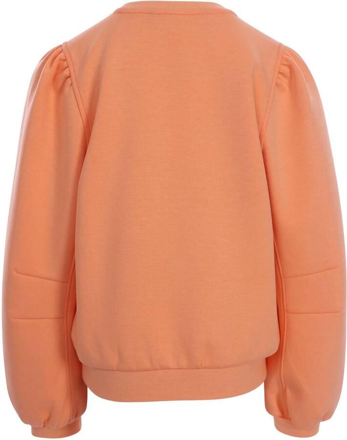LOOXS little rechtvallende sweater zalm Roze Meisjes Katoen-polyester Ronde hals - Foto 2