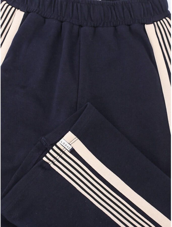 LOOXS little relaxed fit gestreepte joggingbroek donkerblauw - Foto 2