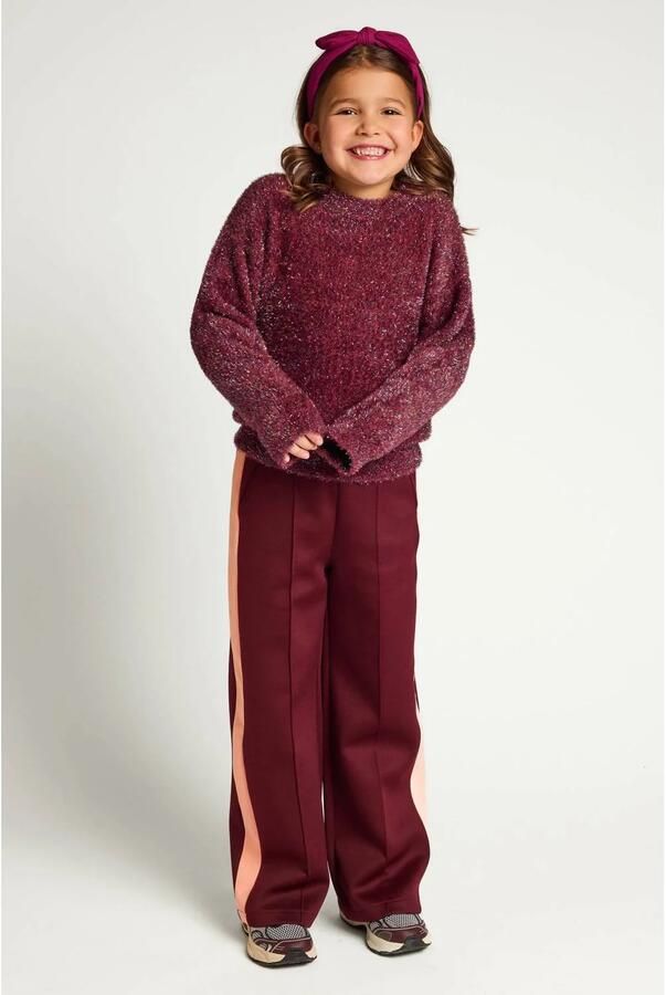 LOOXS little relaxed fit sweatpant donkerrood Broek Meisjes Katoen-polyester - Foto 3