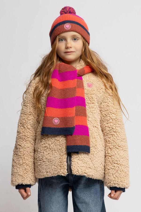 LOOXS little teddy winterjas donkerblauw