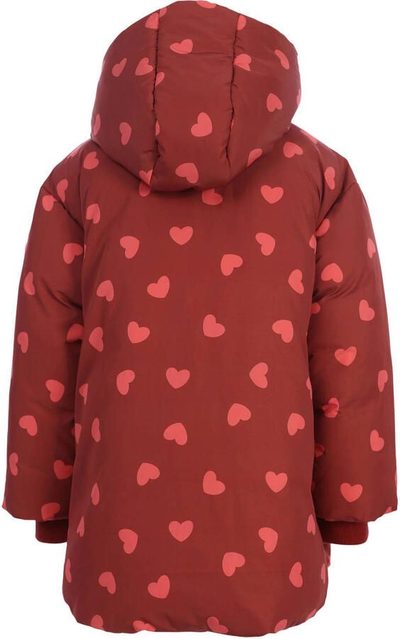 LOOXS little winterjas met hartjes rood - Foto 3