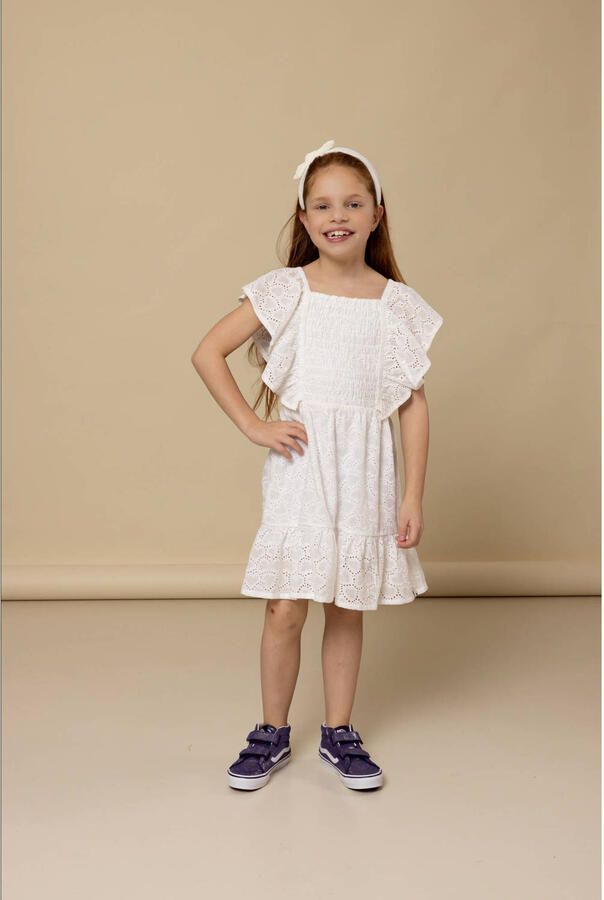 LOOXS Little Meisjes Jurken 2512-7804 Wit - Foto 5