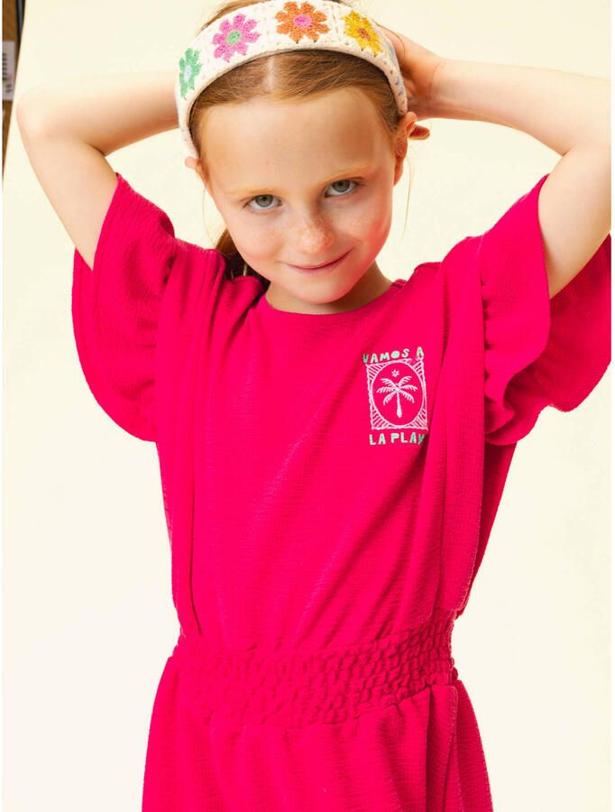 LOOXS little zomerjurk roze