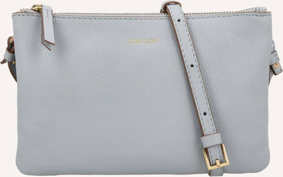 Loulou Essentiels Schoudertassen Camille Lichtblauw