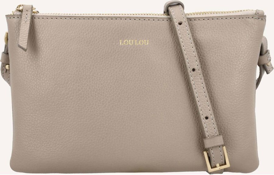 Loulou Essentiels Schoudertassen Camille Taupe - Foto 3