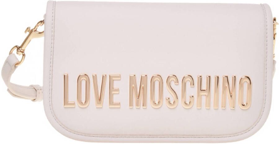 Love Moschino crossbody tas Bold Love ecru