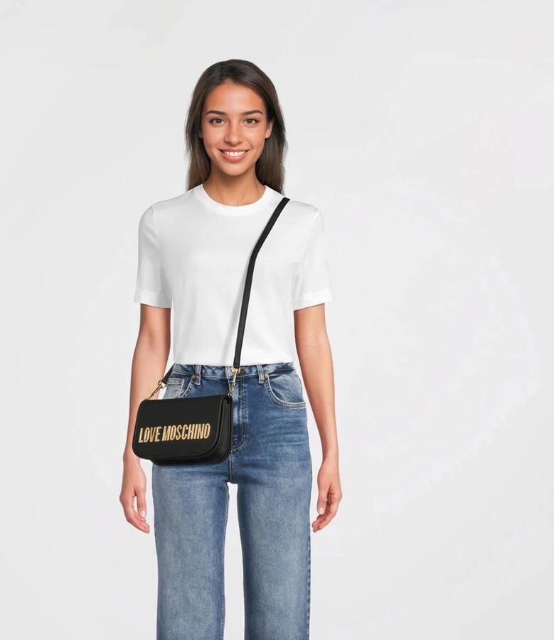Love Moschino crossbody tas Bold Love zwart - Foto 2
