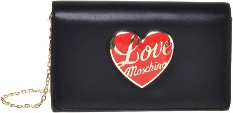 Love Moschino crossbody tas Love Heart zwart - Foto 3