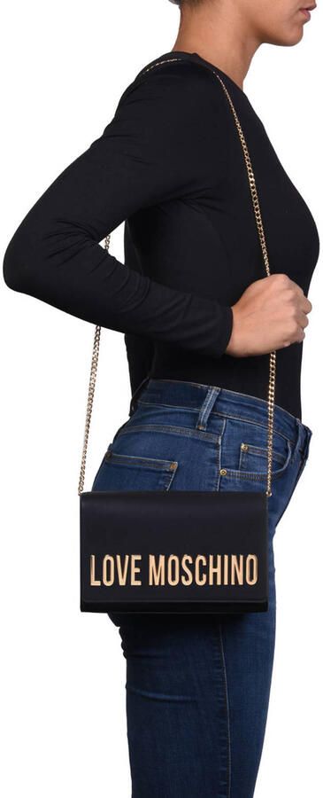 Moschino Zwarte Synthetische Dames Schoudertas Black Dames - Foto 2