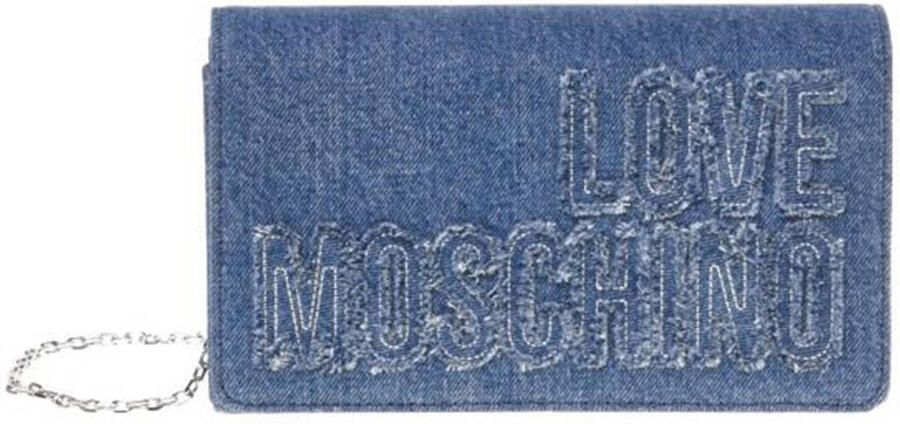 Moschino Blauwe Schoudertas Elegant Trendy Mode Blue Dames - Foto 3