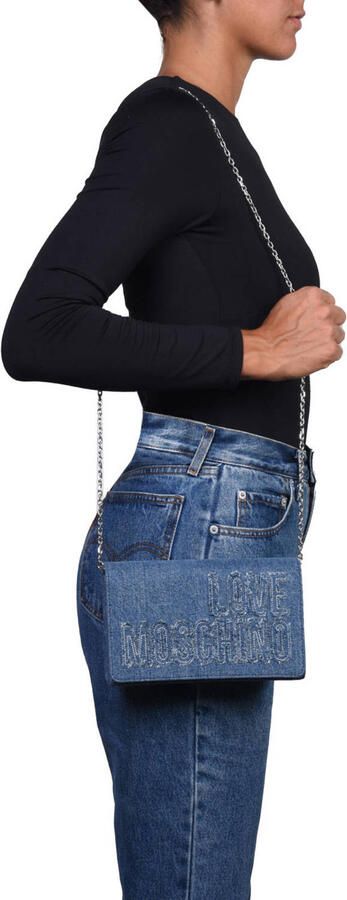 Moschino Blauwe Schoudertas Elegant Trendy Mode Blue Dames - Foto 2