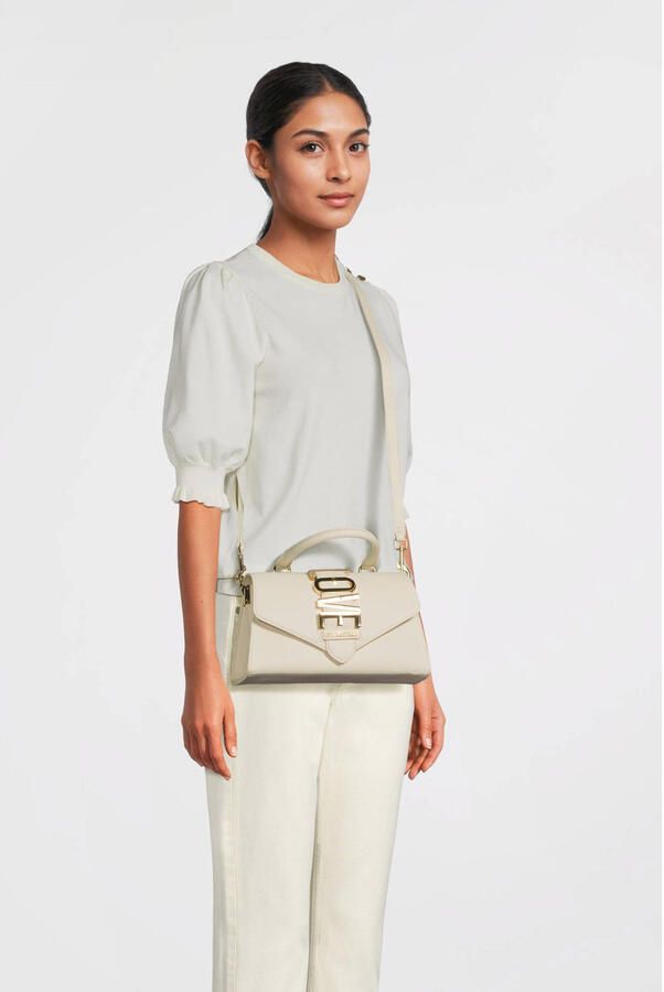 Moschino Ivoor Handtas Elegant en Glamoureus Beige Dames