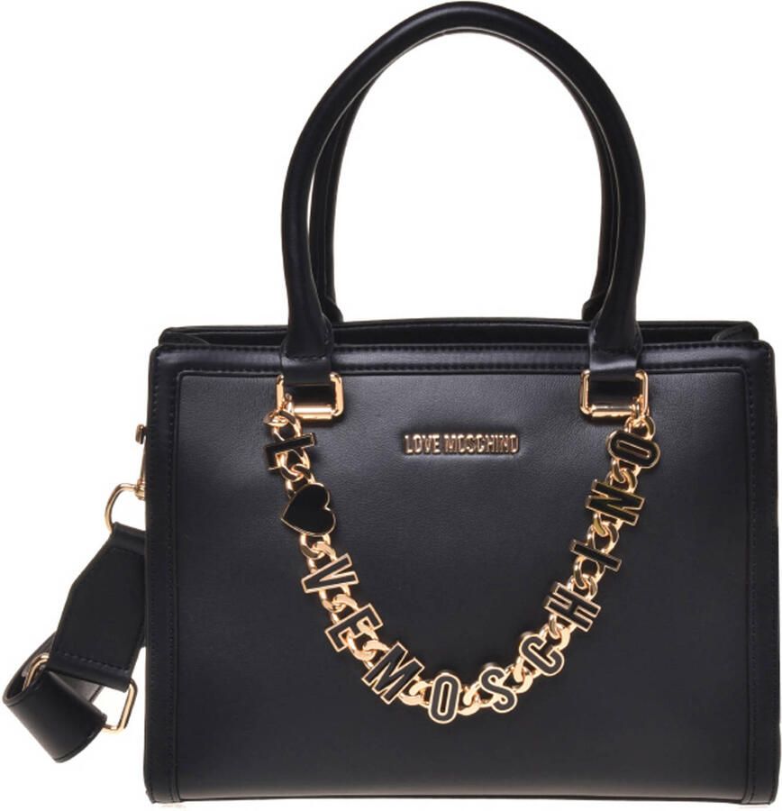 Love Moschino mini handtas Dangling zwart - Foto 3
