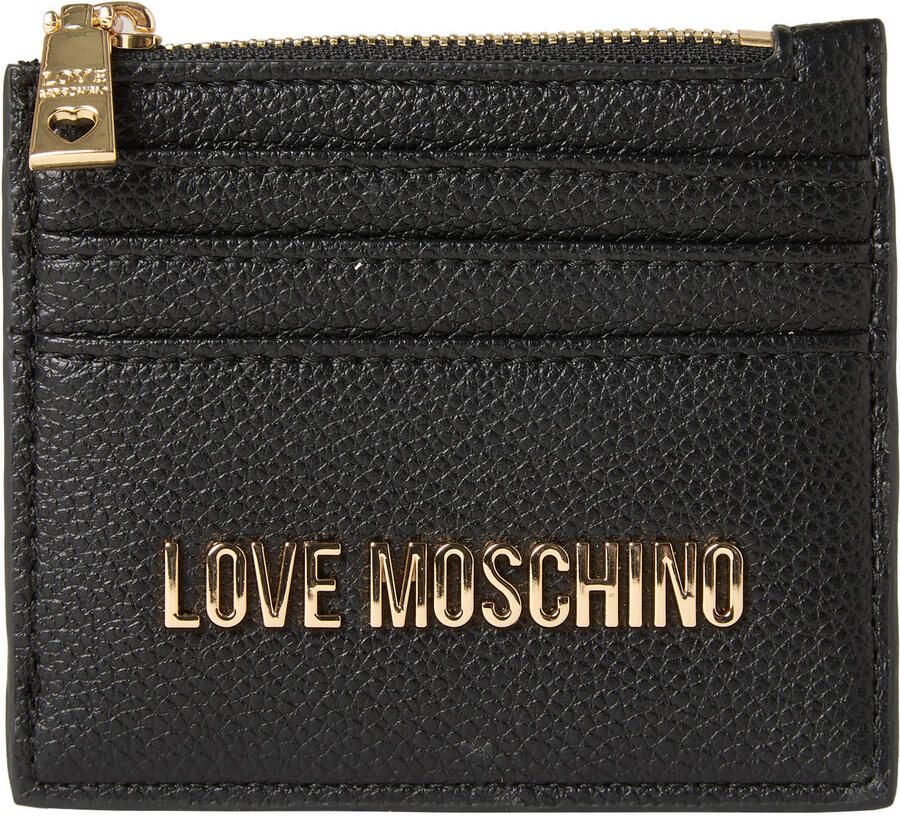 Love Moschino portemonnee Signature zwart