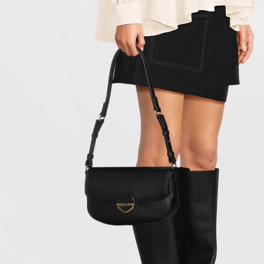 Love Moschino schoudertas Desert Blooms zwart