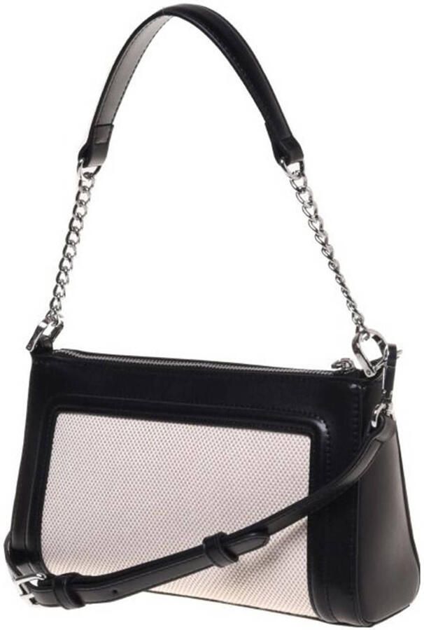 Love Moschino schoudertas Graceful zwart ecru - Foto 2