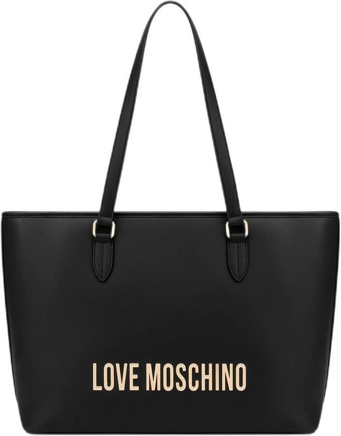 Love Moschino Stijlvolle Polyethyleen Handtas voor Vrouwen Black Dames - Foto 3