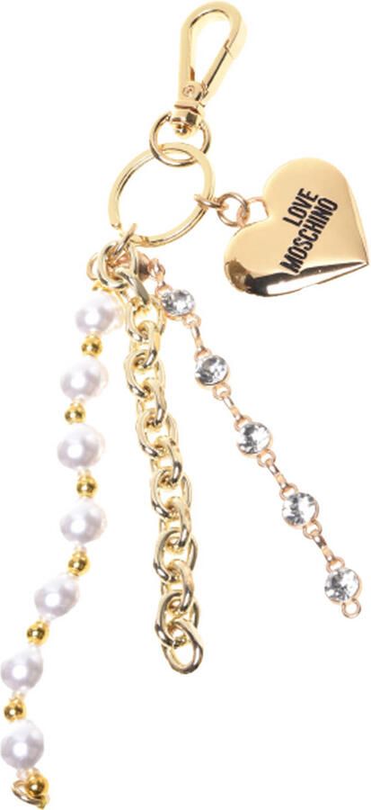 Love Moschino sleutelhanger goudkleurig