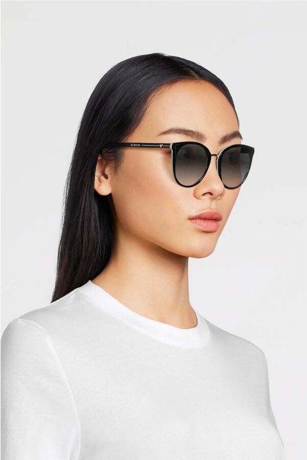 Love Moschino zonnebril 016 S zwart roze wit - Foto 3